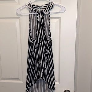 Black halter tank size 6 never worn.